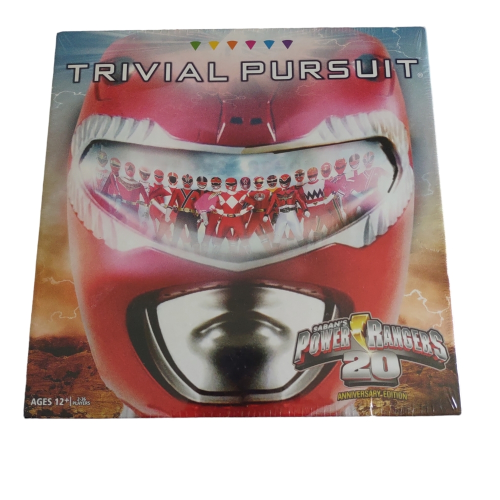 NIB Sealed Trivial Pursuit Saban's Power Rangers 20th Anniversary Edition Game